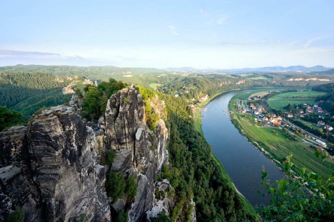 Ferienwohnungen Elbjuwel Rathen Luaran gambar